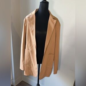 Women's Long Tan Blazer NWOT